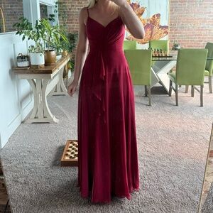 AZAZIE AKITA Burgundy Flowy Chiffon Dress Size A4 New With Tags